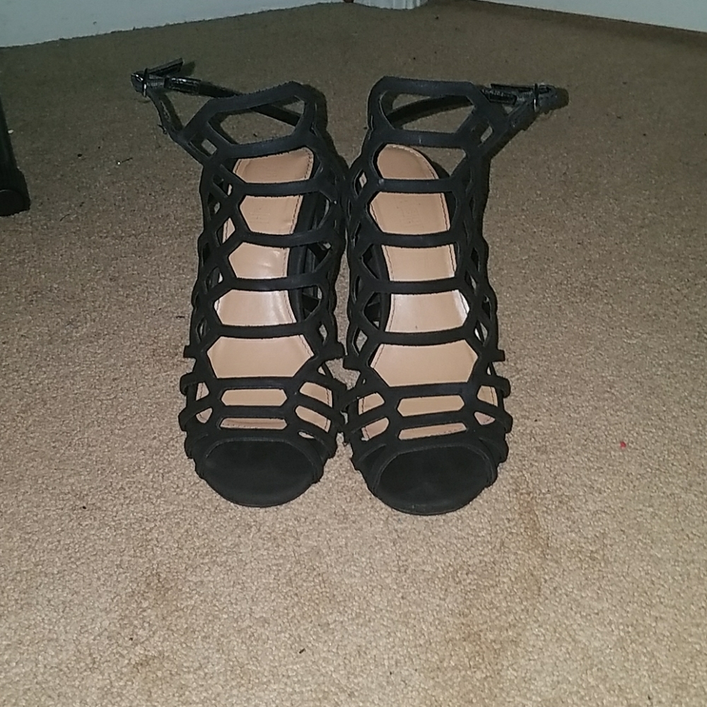 Black Strappy Heels